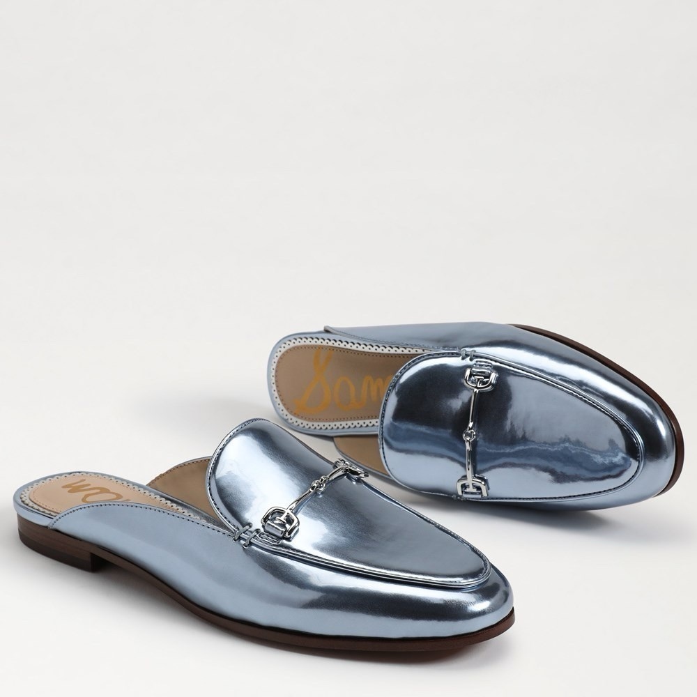 NEW! Sam Edelman Metallic Sky Linnie Bit Mule - Size 5